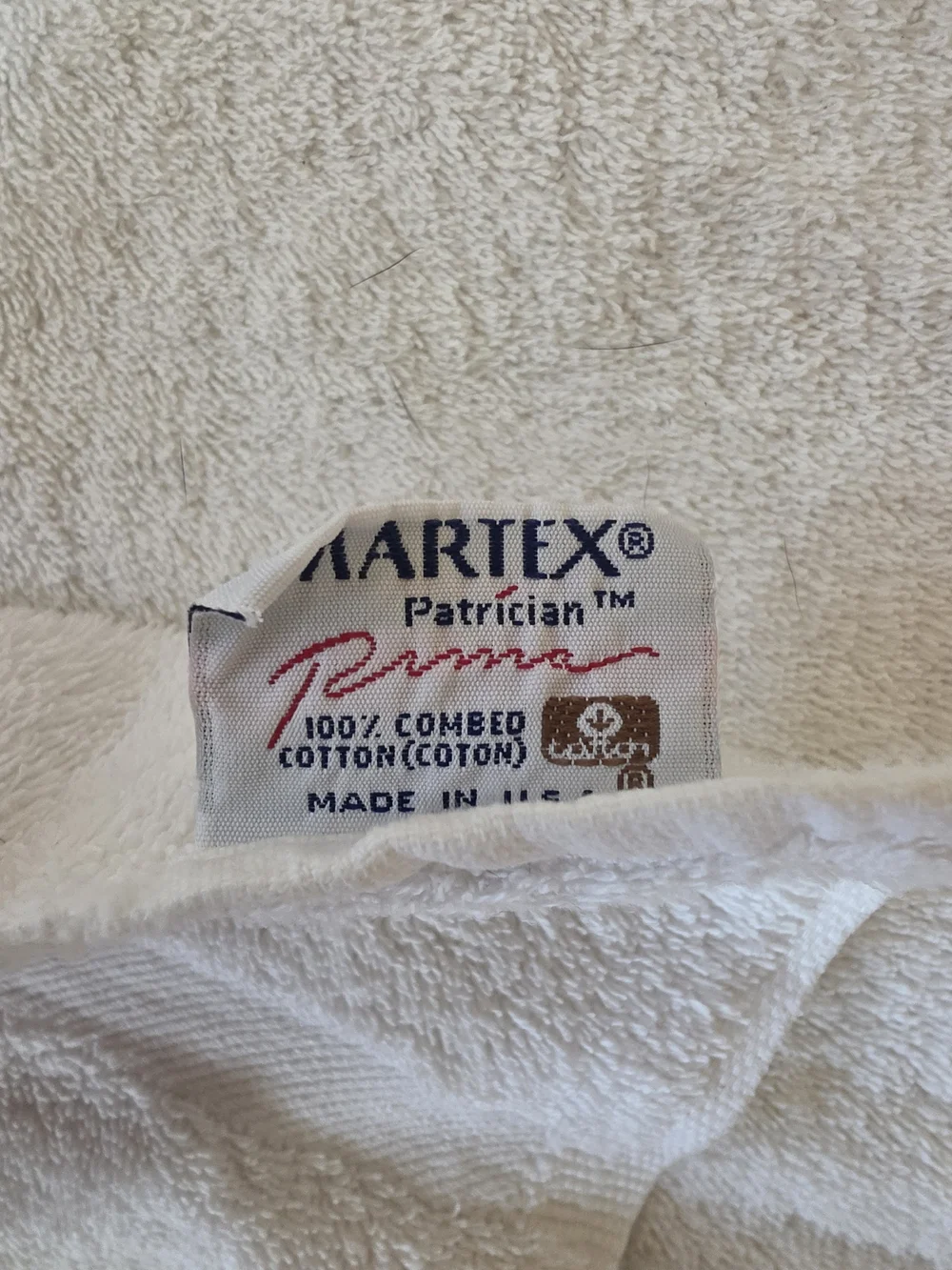 Martex Patrician Pima Cotton Classic White Bath Sheet - Soft & Absorbent XLG